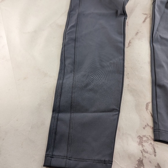 ADAY Leggings Women Large Grey Brakes On Pant Pull On A Day High Rise Crop Ankle - Picture 5 of 11